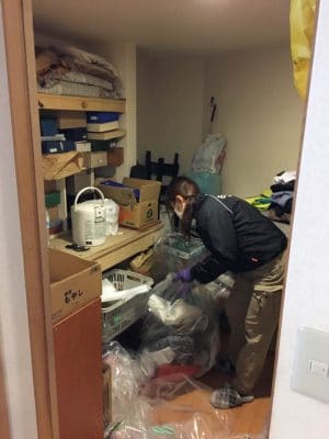 4LDKのお部屋の遺品整理の事例-作業前画像
