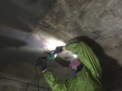 マンション火災の煤落としと消臭作業の事例-作業前画像