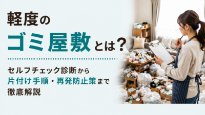 軽度のゴミ屋敷とは？セルフチェック診断から片付け手順・再発防止策まで徹底解説