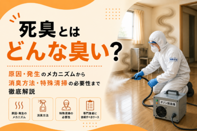 死臭とはどんな臭い？原因・発生のメカニズムから消臭方法・特殊清掃の必要性まで徹底解説