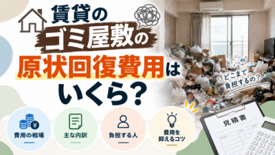 賃貸のゴミ屋敷の原状回復費用はいくら?相場・内訳・負担する人と費用を抑えるコツを解説